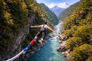 bungee jumping in Pokhara