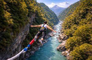 bungee jumping in Pokhara