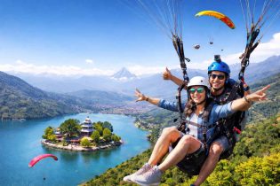 paragliding adventure in Pokhara