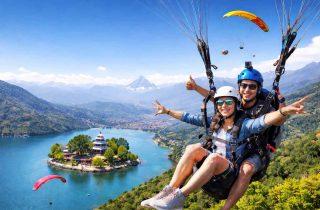 paragliding adventure in Pokhara