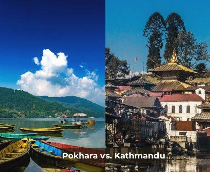 Image showing Pokhara lakeside and Pashupatinath temple which is located in Nepal Photo by affordable hotel in Pokhara -hotel Janani