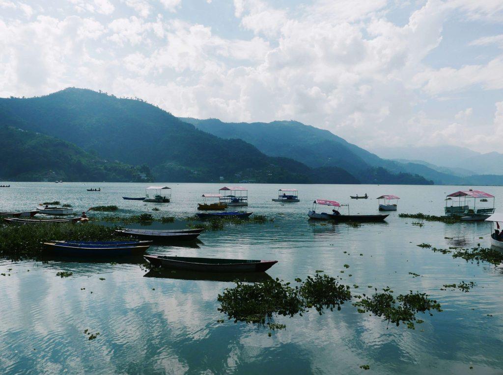 Boat Images in lakeside pokhara shopwing boat available to ride in pokhara lake 