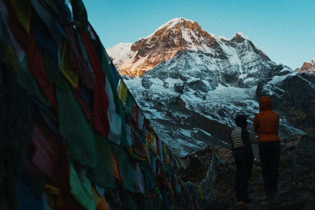 Annapurna base camp area where people are preparing to go in trek for annapurna 