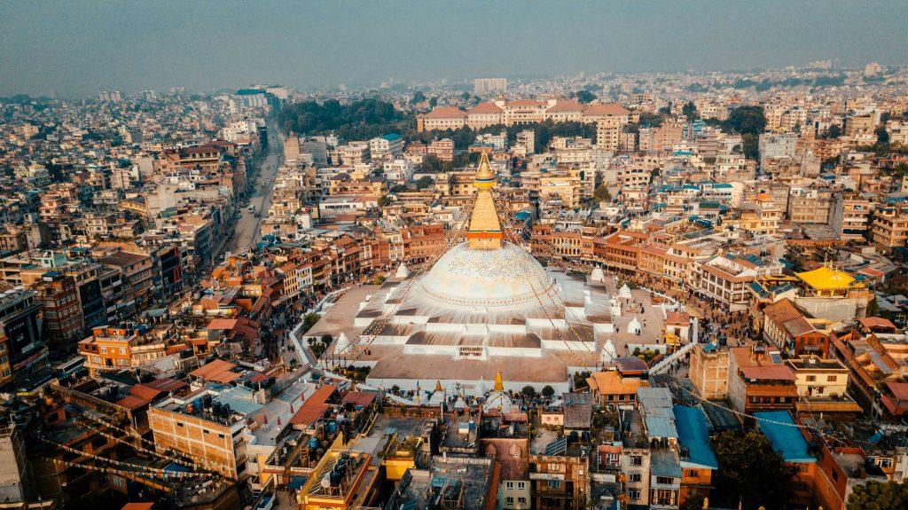 Photo of Swoyambhu temple which is located in kathmandu 