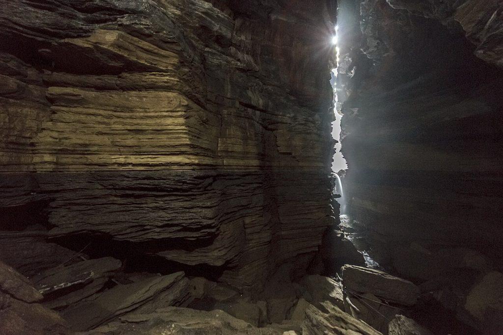 Entrance to Gupteshwor Mahadev Cave near Davis Falls in Pokhara